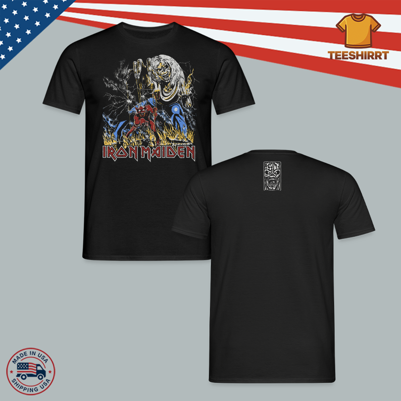 Iron Maiden 50th Anniversary Number of the Beast Vintage Baseball Tee