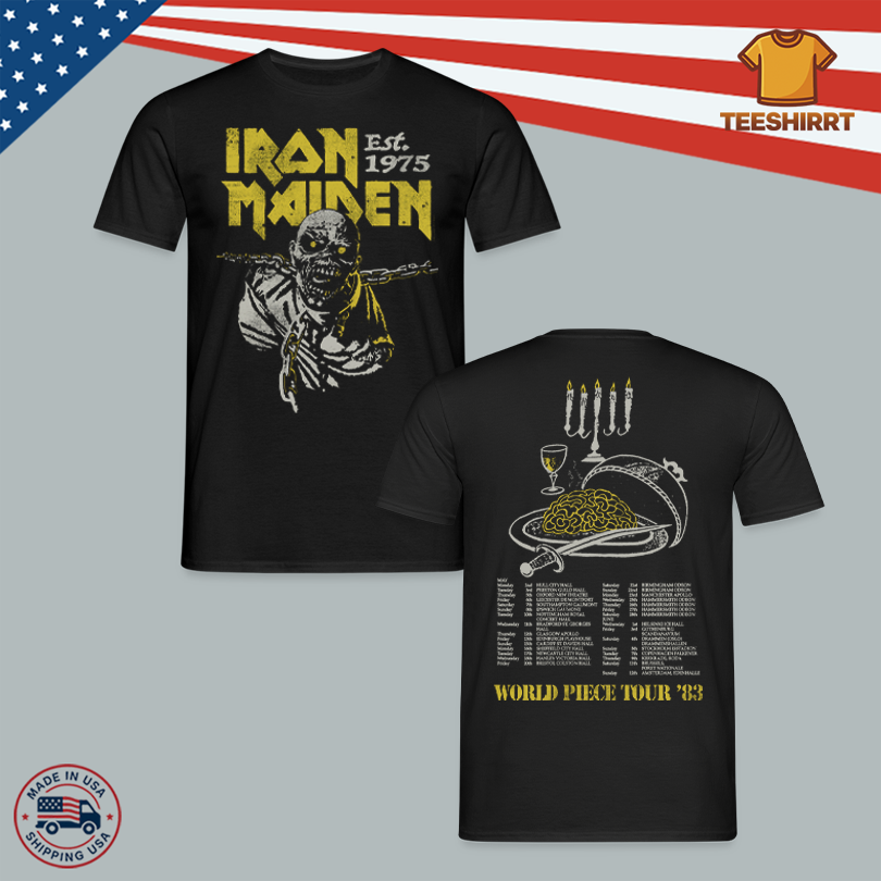 Iron Maiden 50th Anniversary Vintage World Piece Tour Tee