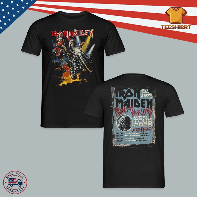 Iron Maiden Apparel UK World Tour 2025 Shirt