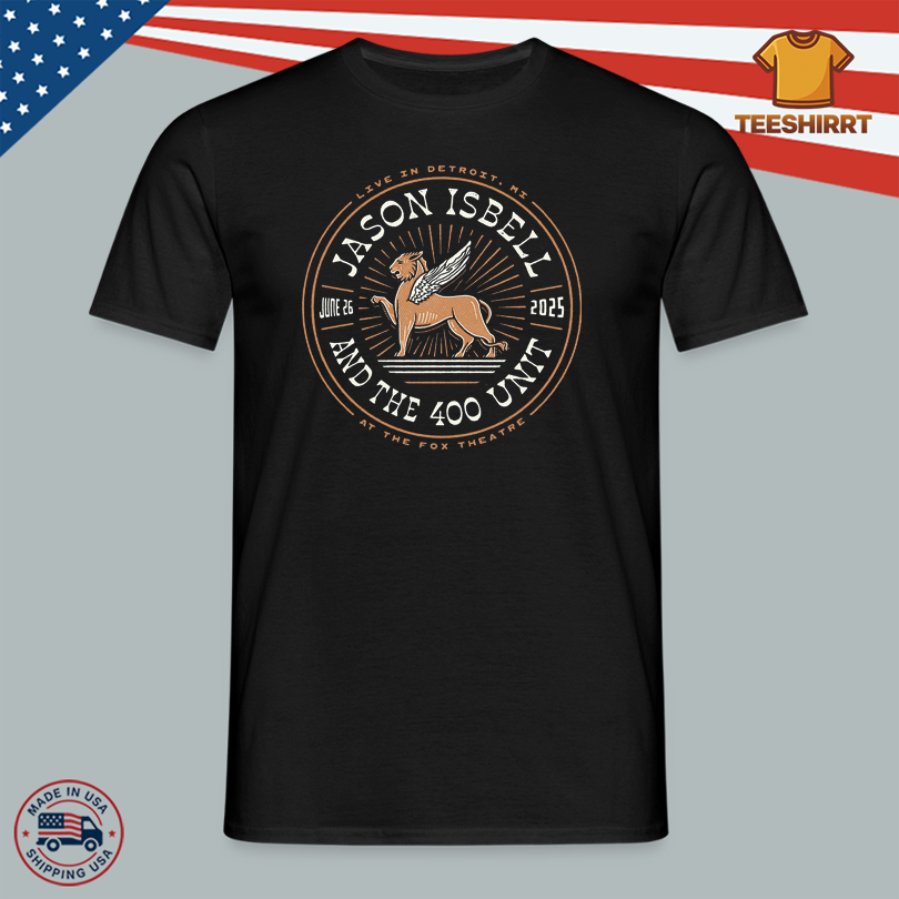 Jason Isbell 400 Unit Merch Detroit MI June 26 2025 Tee