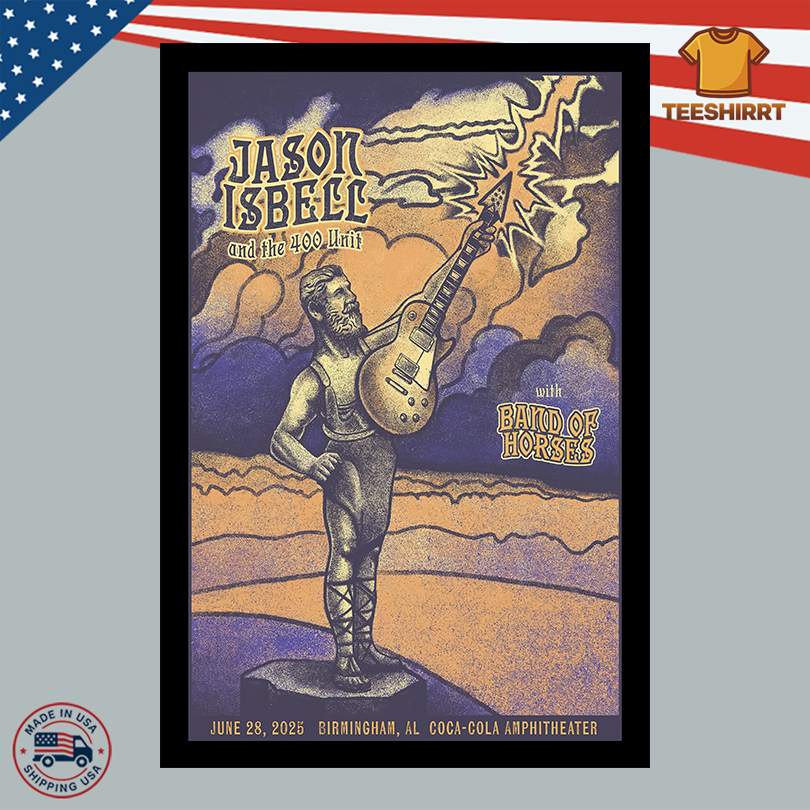 Jason Isbell On June 28 2025 Coca-Cola Amphitheater Show Poster