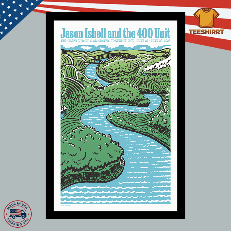 Jason Isbell & The 400 Unit On June 21-22 2025 Cincinnati OH Show Poster