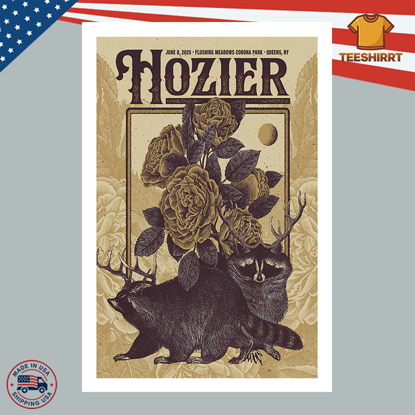 June 8 2025 Hozier Flushing Meadows Corona Park Queens NY Poster