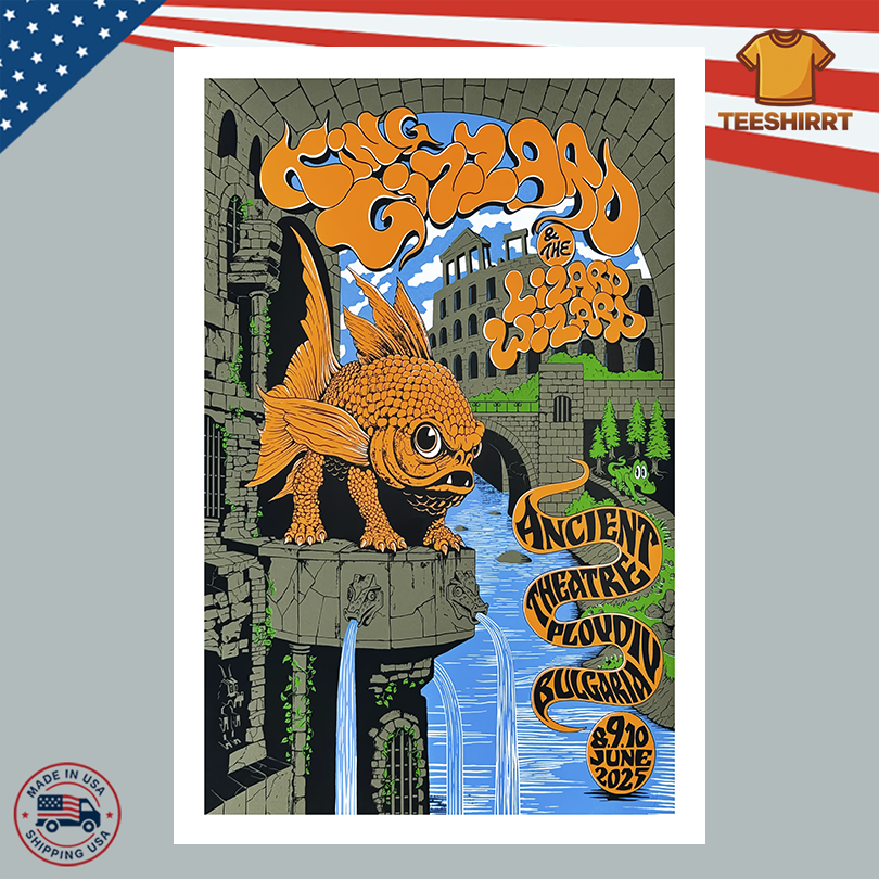 King Gizzard And The Lizard Wizard On June 8, 2025 In Plovdiv, Bulgaria Tour Poster