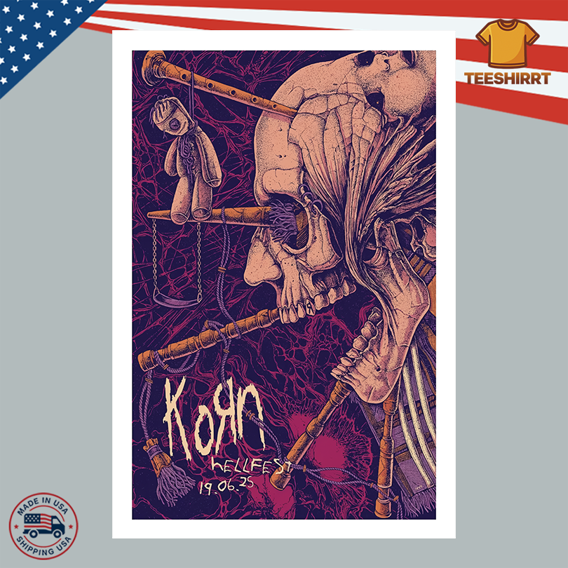 Korn On June 19 2025 Hellfest Show Poster