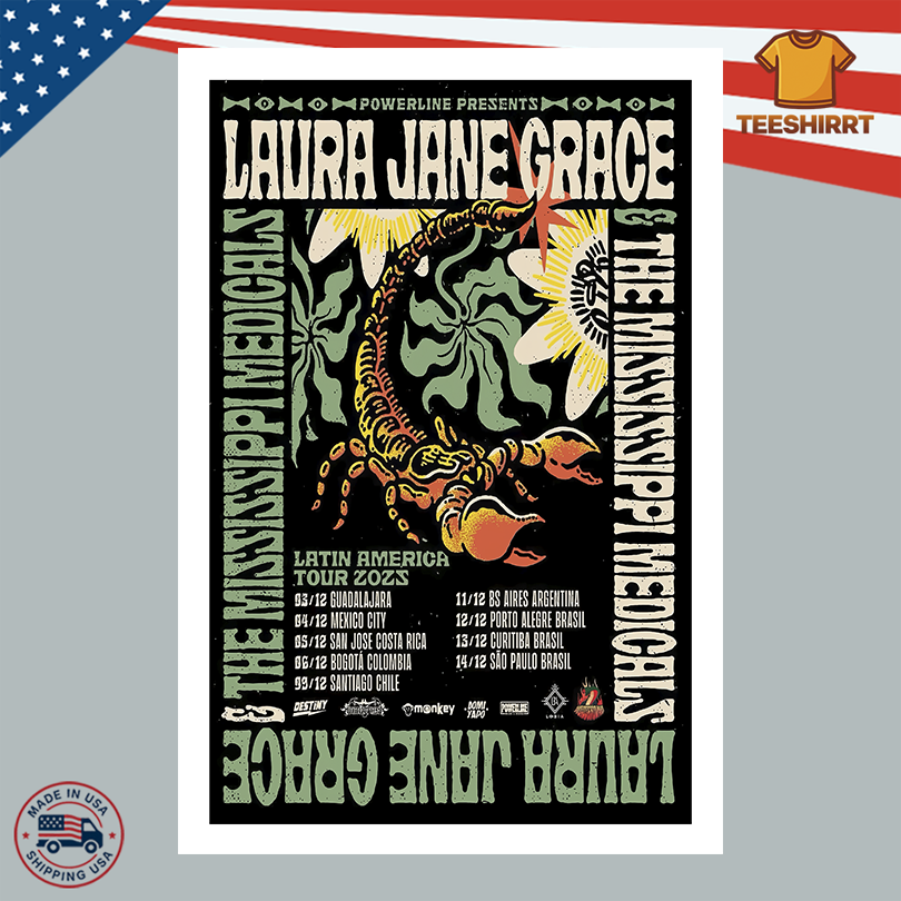 Laura Jane Grace Latin America Tour 2025 Poster