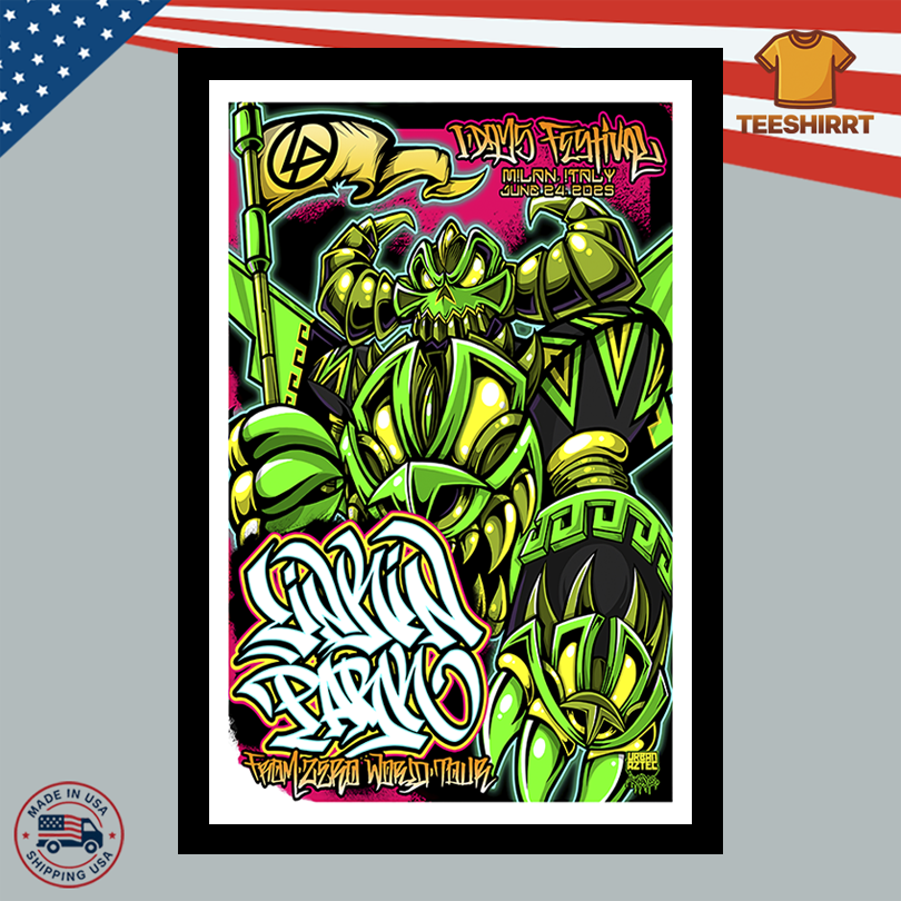 Linkin Park Merch Milan, Italy June 24 2025 Poster