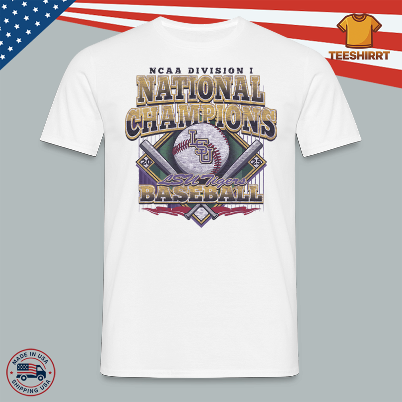 LSU Tigers 47 Brand 2025 Baseball National Champions Franklin Shirt