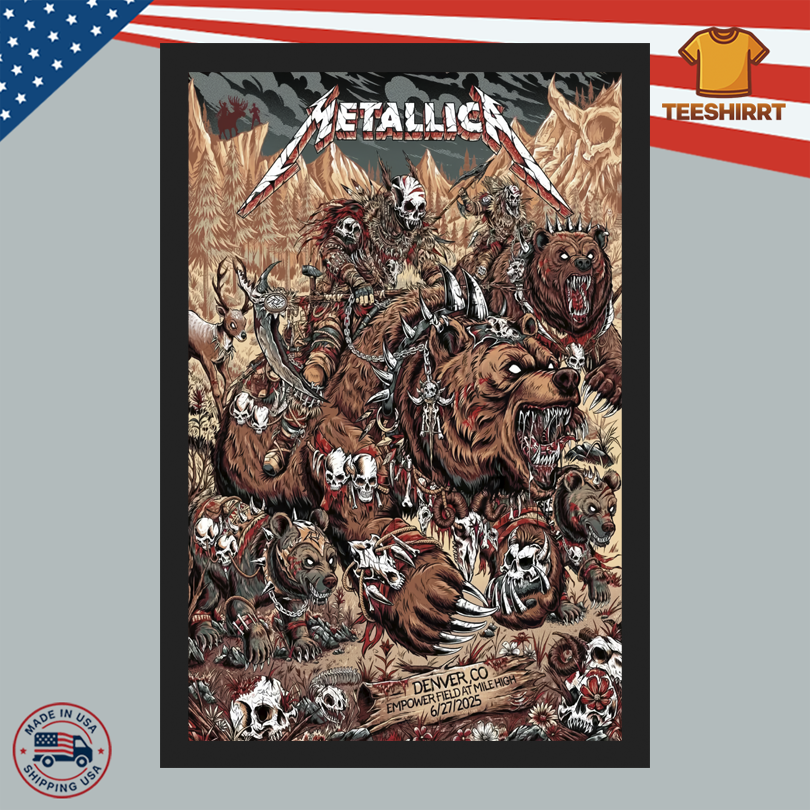 Metallica Empower Field At Mile High June 27 2025 Poster