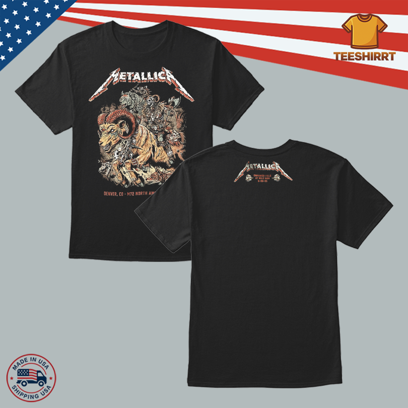 Metallica Tour Shirt Denver Colorado 2025 