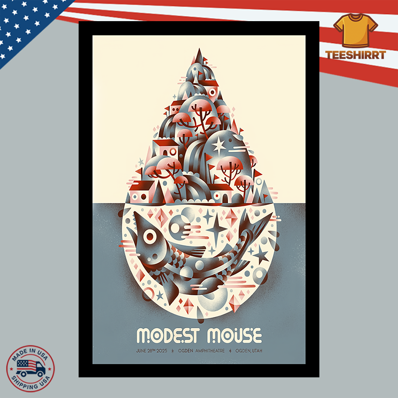 Modest Mouse In Ogden UT On Jun 28 2025 Tour Poster