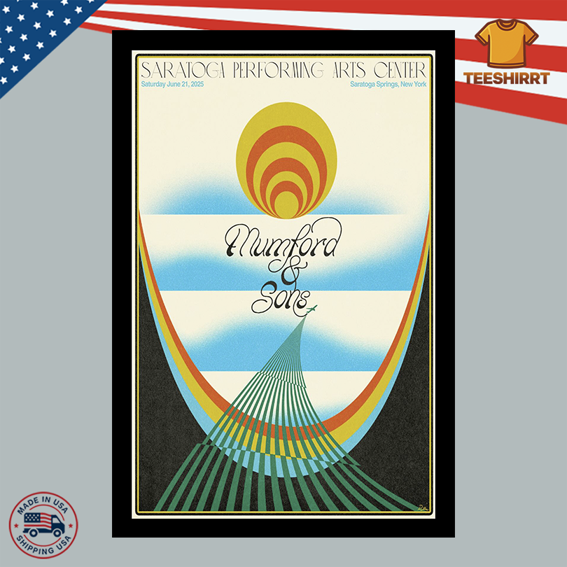 Mumford & Sons June 21 2025 Saratoga Performing Arts Center Saratoga Springs NY Poster