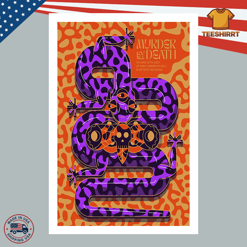 Murder By Death On July 20 2025 In Detroit MI Tour Poster