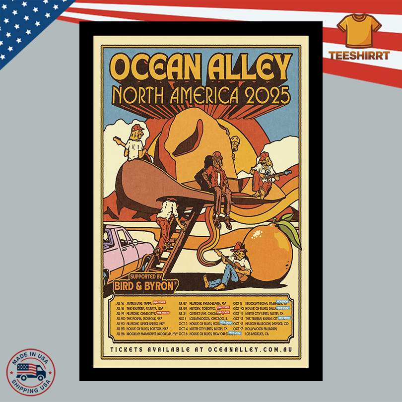 Ocean Alley Concert Poster North America 2025