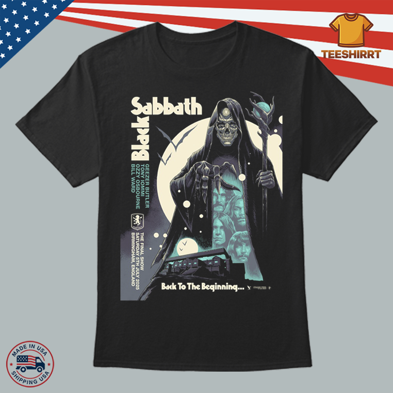 Ozzy Official Black Sabbath Skeleton Tee