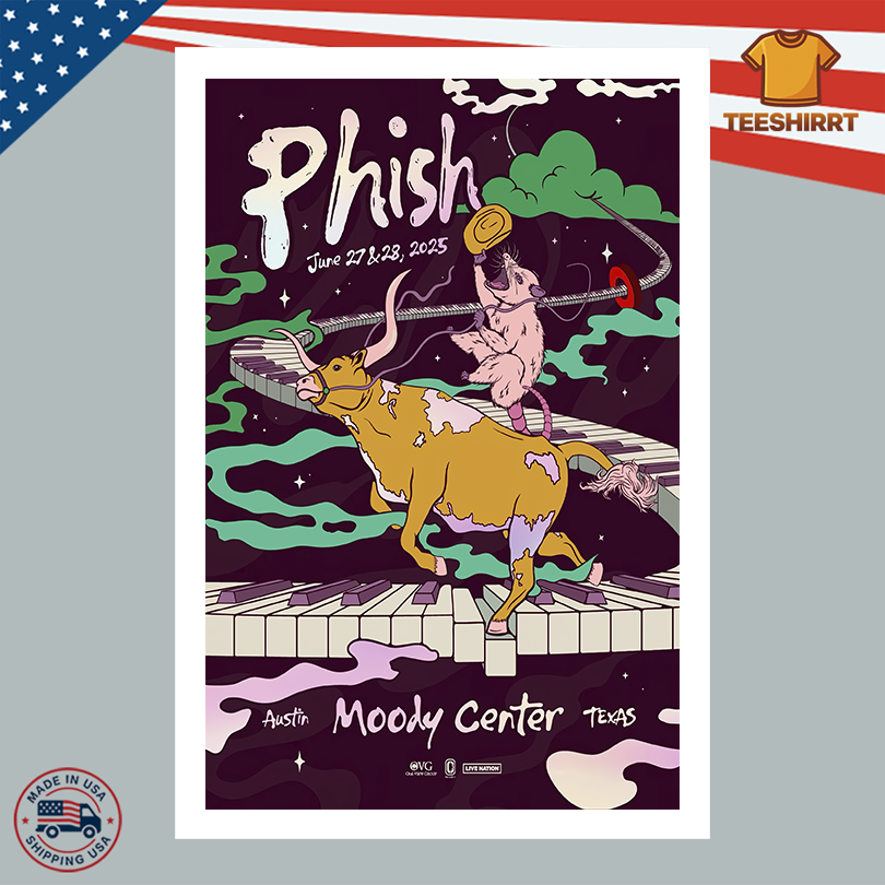 Phish Merch Austin TX June 28 2025 Poster