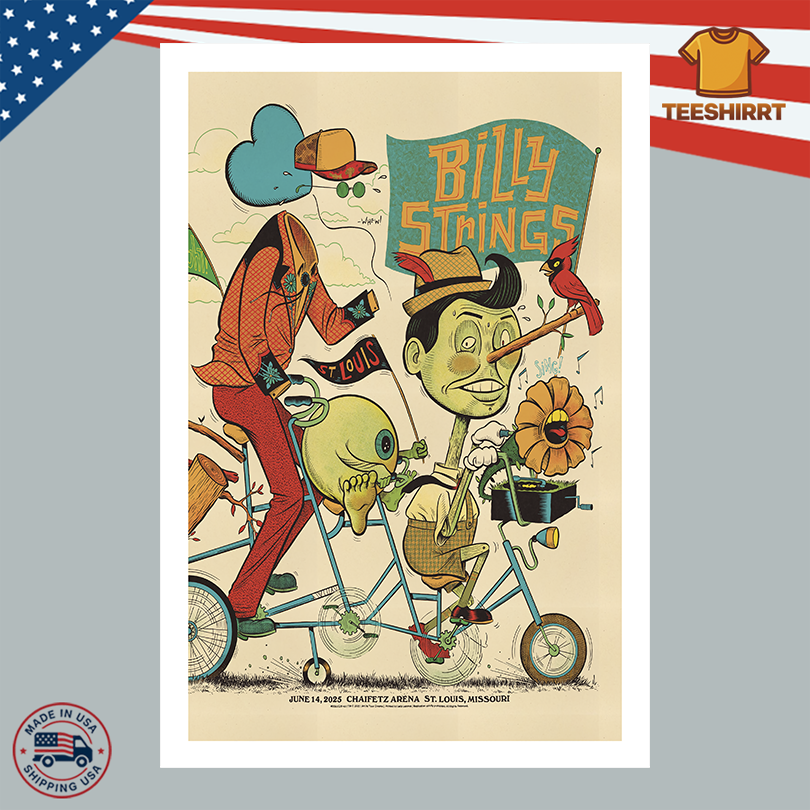 Poster Billy Strings Jun 14 2025 Chaifetz Arena St Louis MO