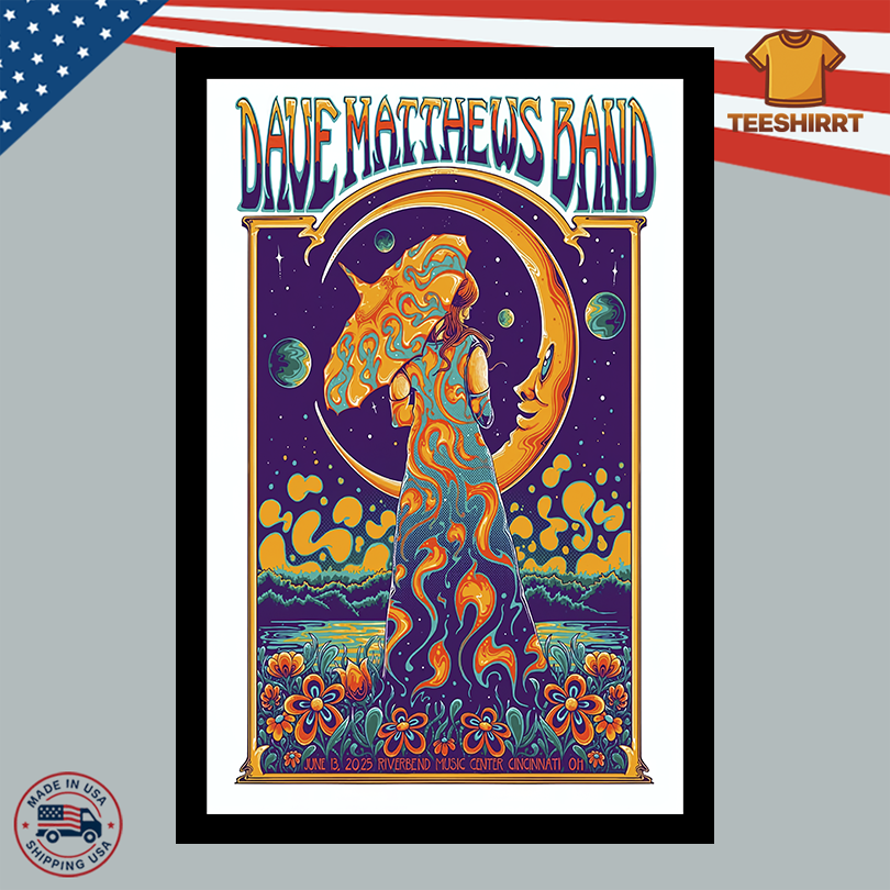 Poster Dave Matthews Band At Riverbend Music Center In Cincinnati OH On June 13 2025
