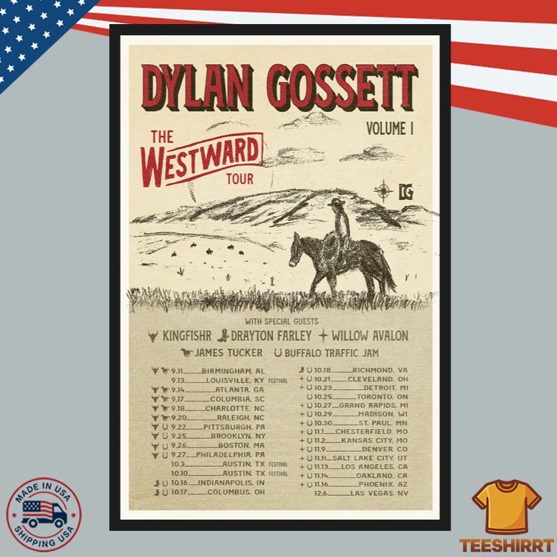 Poster Dylan Gossett The Westward Tour 2025