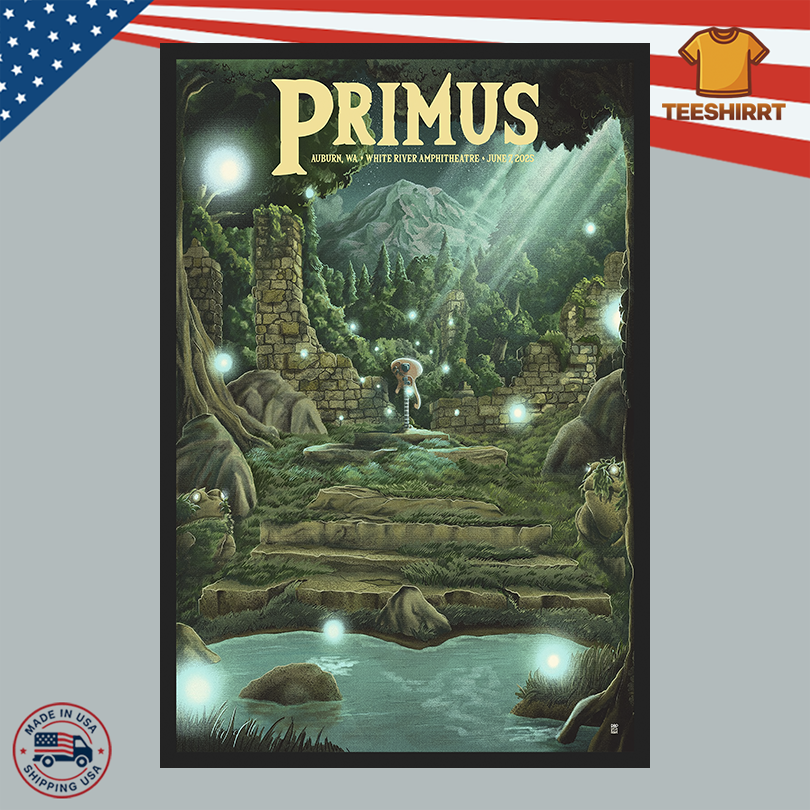 Primus At White River Amphitheatre On June 7, 2025 Show Poster