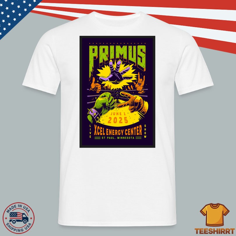 Primus At Xcel Energy Center On Jun 1 2025 In S.T Paul MN Poster