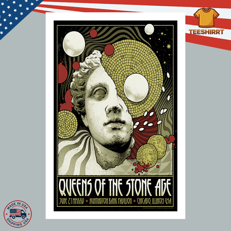 Queens Of The Stone Age Merch Chicago IL June 21 2025 Poster