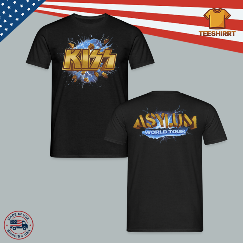 Retro Kiss Asylum Album Tour 1985 T-Shirt Rock and Metal