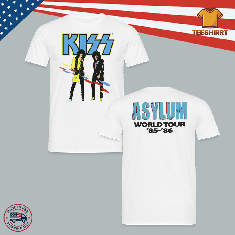 Retro Kiss Asylum Era Tour T-Shirt with Vintage Artwork