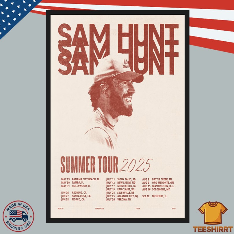 Sam Hunt Summer Tour 2025 Poster