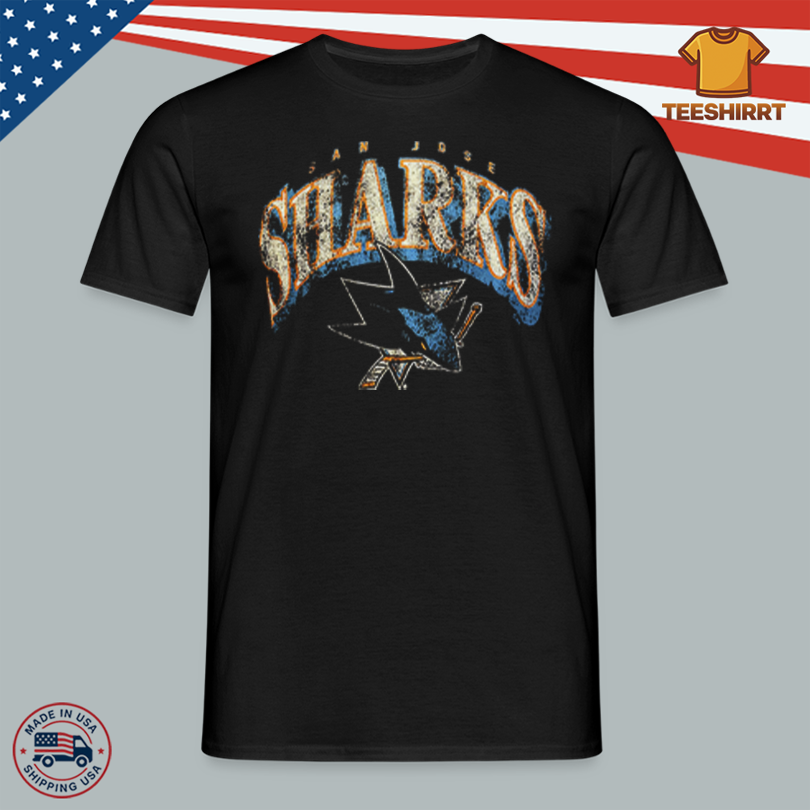 Sharks Pro San Jose Sharks Fanatics Faded Crest Logo T-Shirt