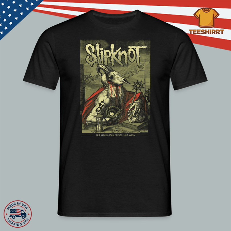 Shirt Slipknot Lyon, France LDLC Arena Tour 06.25.2025