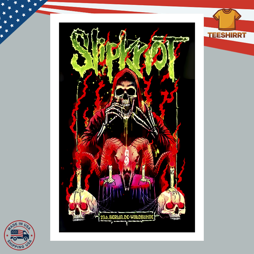 Slipknot In Berlin Germany June 23 2025 Tour Poster