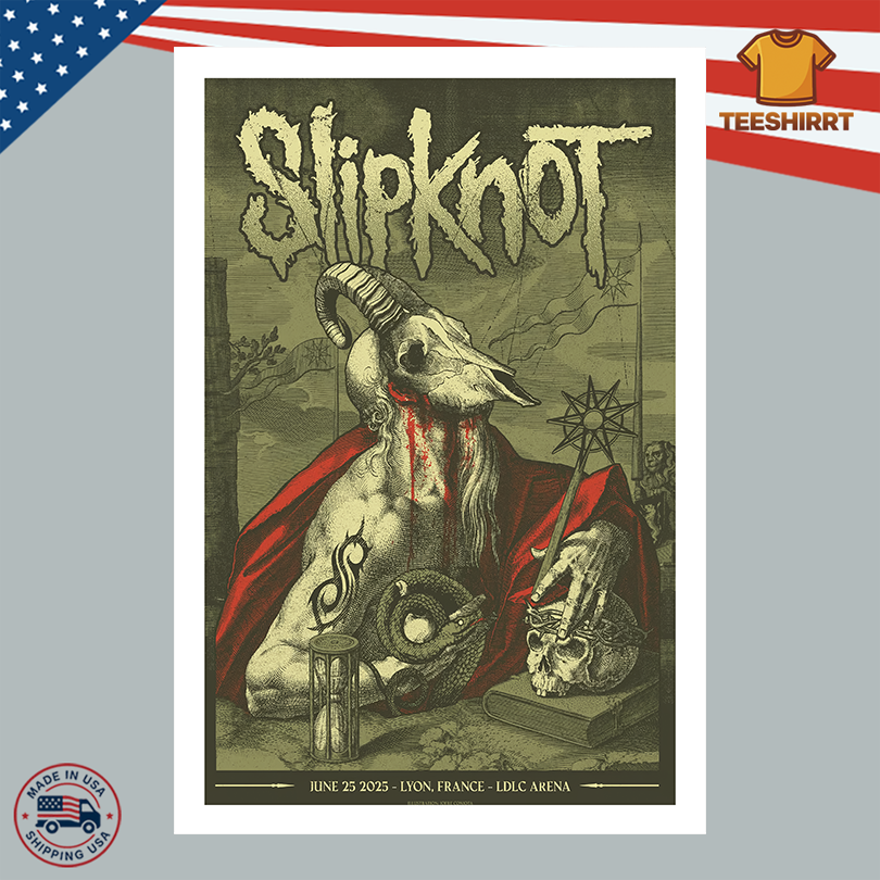 Slipknot June 25 2025 LDLC Arena Lyon, France Poster