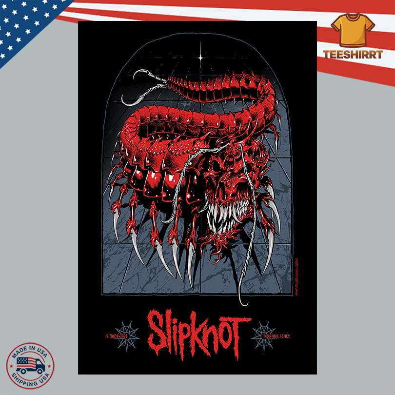 Slipknot On June 17 2025 Piazza Ariostea Show Poster