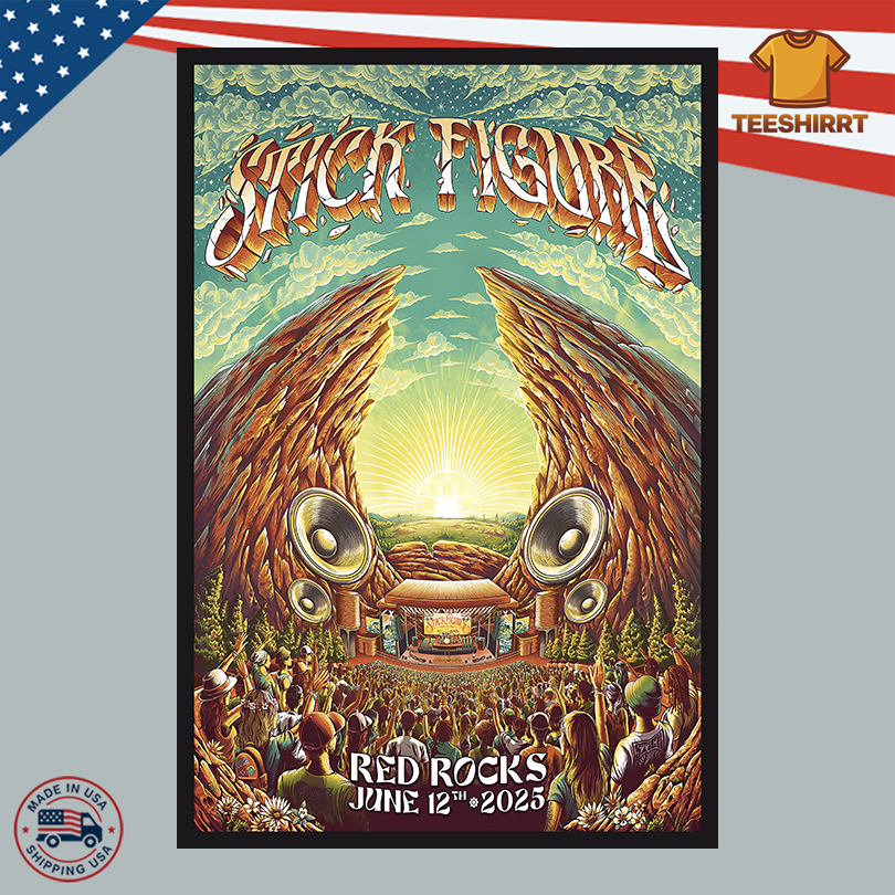 Stick Figure At Red Rocks Amphitheatre On June 12 2025 Poster