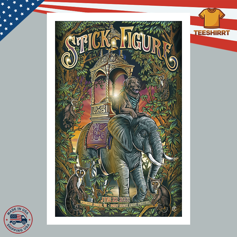 Stick Figure Merch Virginia Beach VA June 22 2025 Poster