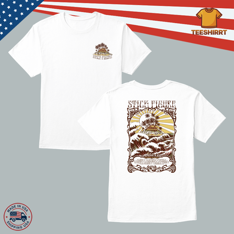 Stick Figure Shop 2025 Island Holiday Tour Tee
