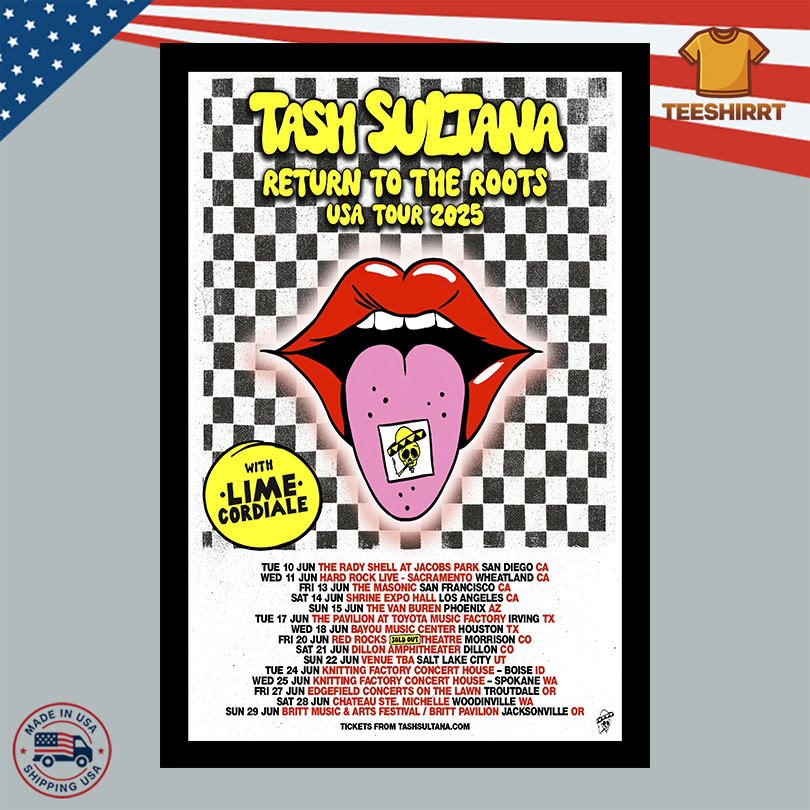 Tash Sultana American Tour 2025 Poster