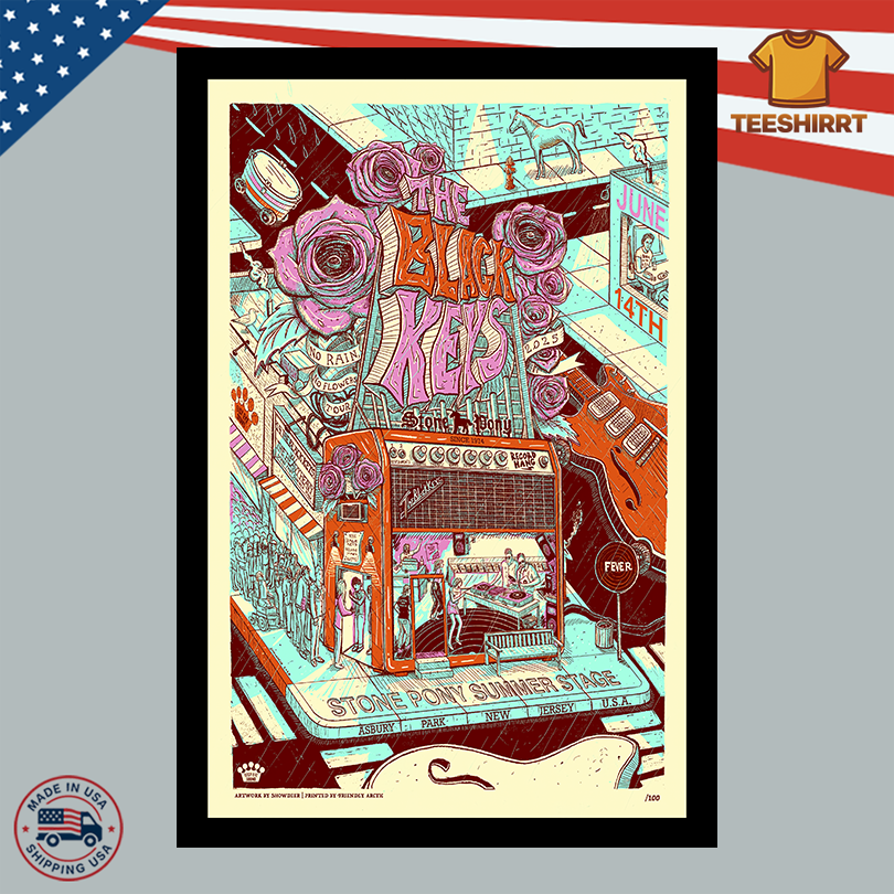 The Black Keys June 14 2025 Asbury Park NJ Event Poster