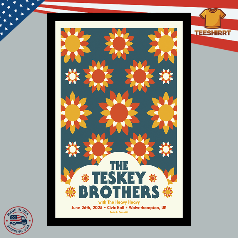 The Teskey Brothers In Wolverhampton UK On Jun 26 2025 Tour Poster