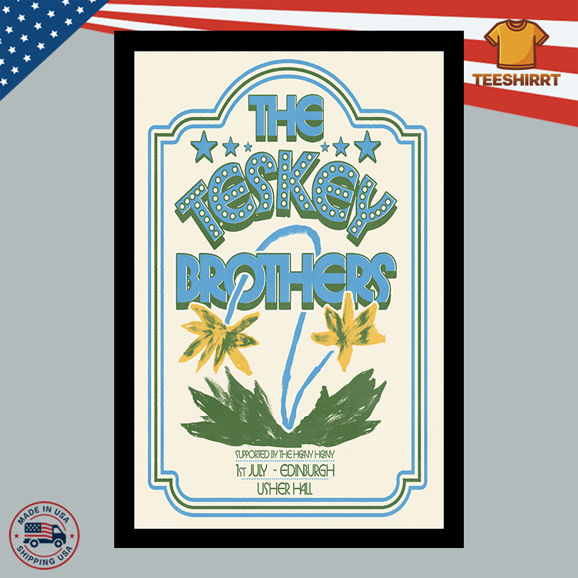 The Teskey Brothers Merch Edinburgh UK July 1 2025 Poster