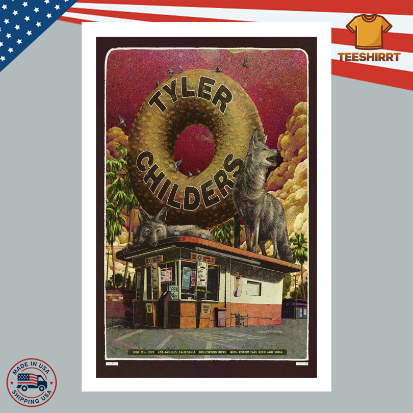 Tyler Childers On June 10, 2025 In Hollywood, CA Tour Poster