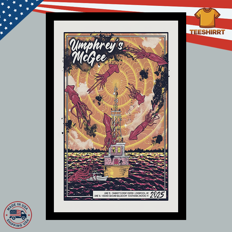 Umphreys McGee June 14 2025 South Burlington VT Event Poster  