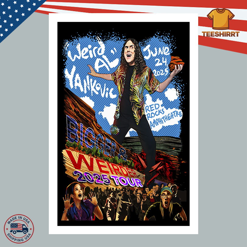 Weird Al Yankovic Tour Poster June 24, 2025 In Morrison, CO