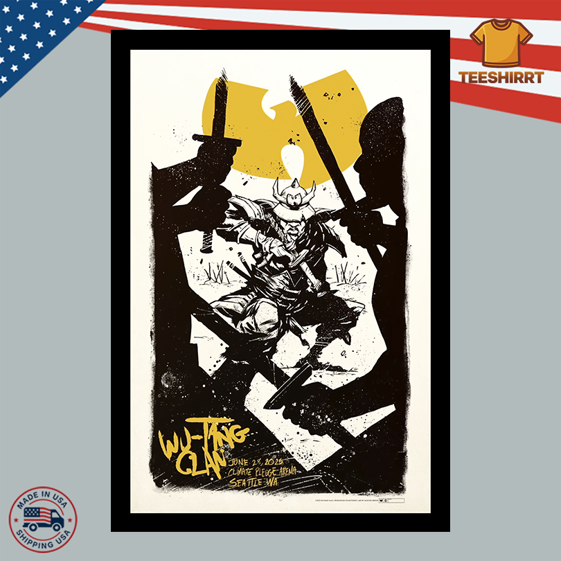 Wu-Tang Clan Climate Pledge Arena June 28 2025 Poster  