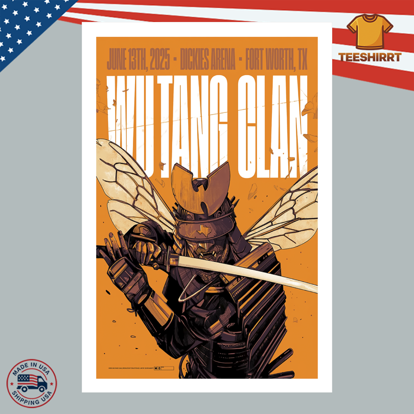 Wu-Tang Clan Dickies Arena June 13 2025 Poster  