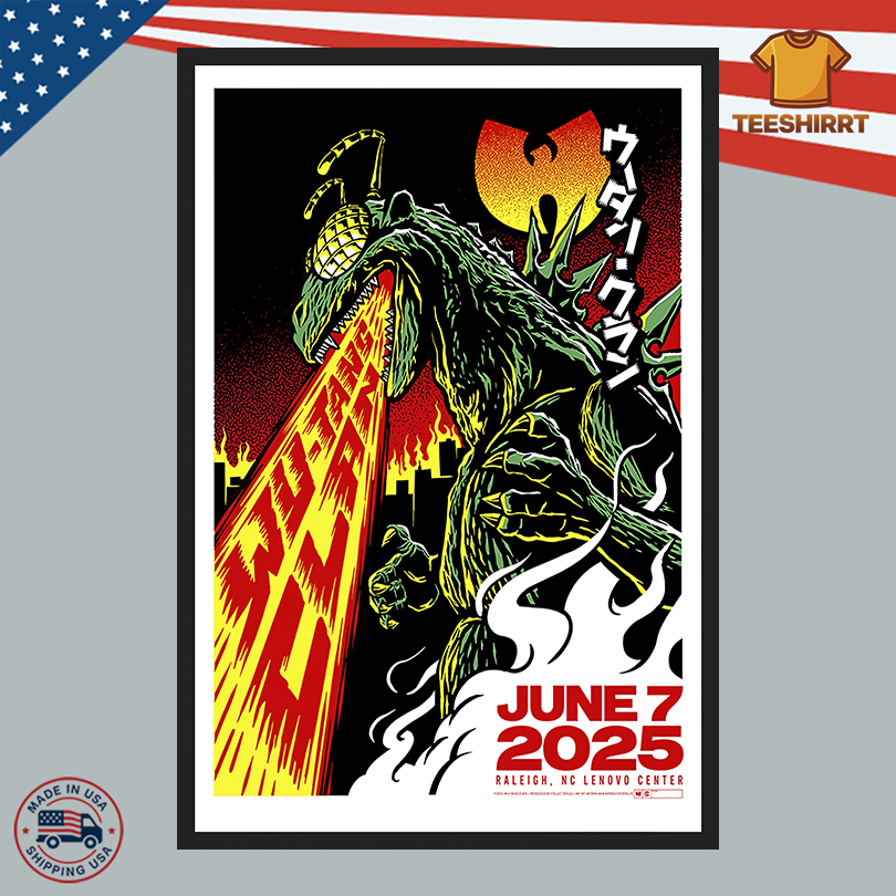Wu-Tang Clan Lenovo Center In Raleigh NC Jun 7 2025 Poster