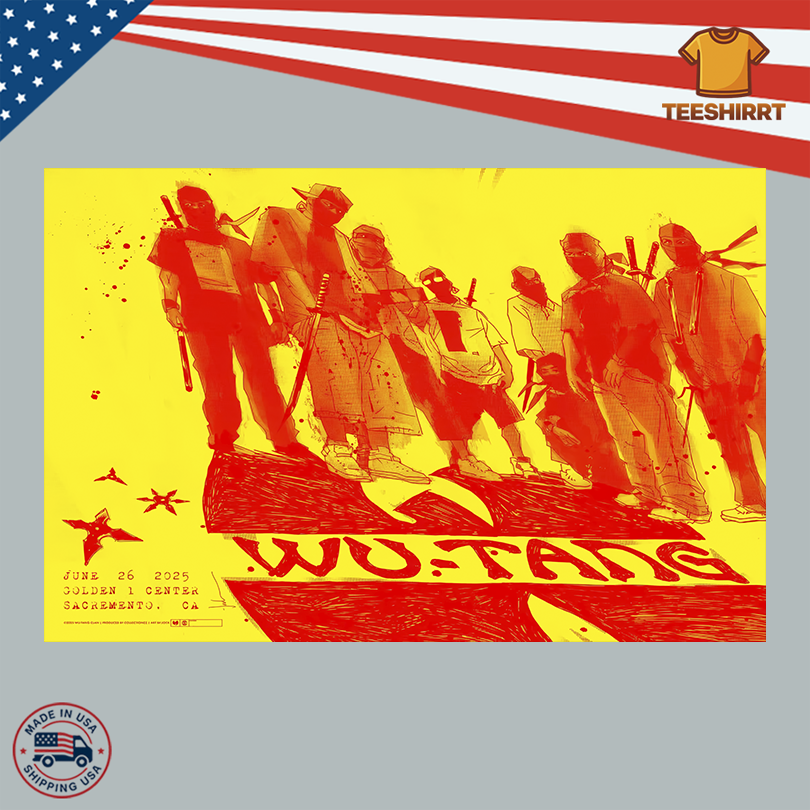 Wu-Tang Clan Merch Sacramento CA June 26 2025 Poster