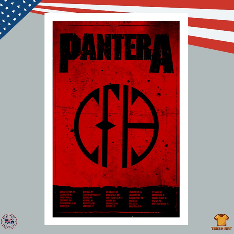 2025 Pantera The Heaviest Tour Summer Poster