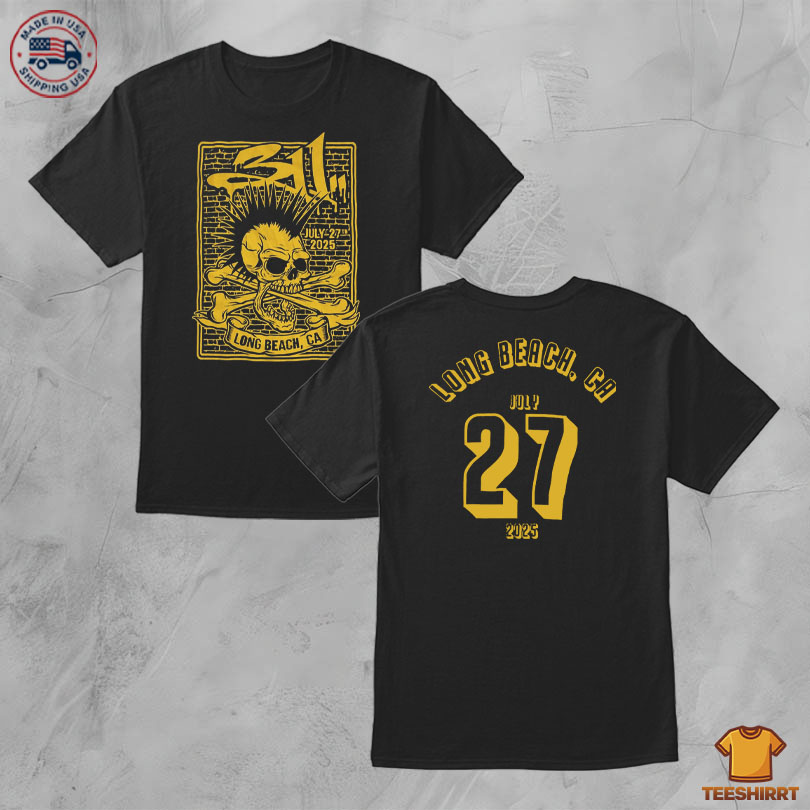 311 Band In Long Beach CA On Jul 27 2025 Tour Tee